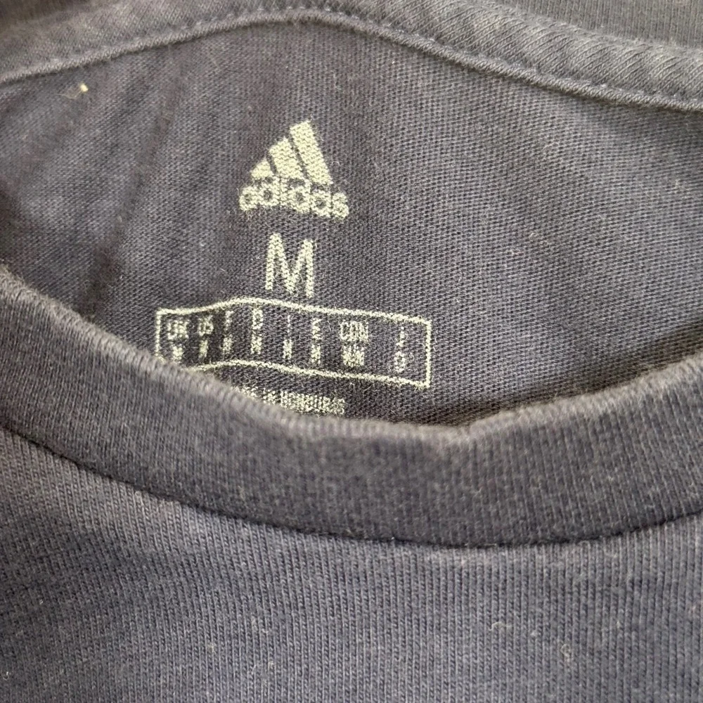 Adidas Navy Blue FC Bayern Munchen Graphic T-Shirt Medium